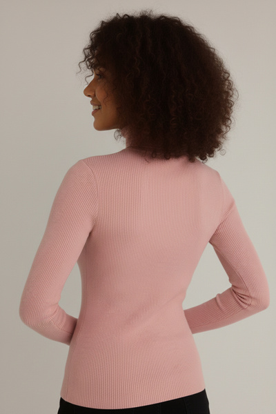 beuivo Unisex Ribbed Knit Stretch Fabric Cotton Body Turtleneck Slimfit High Neck Sweater
