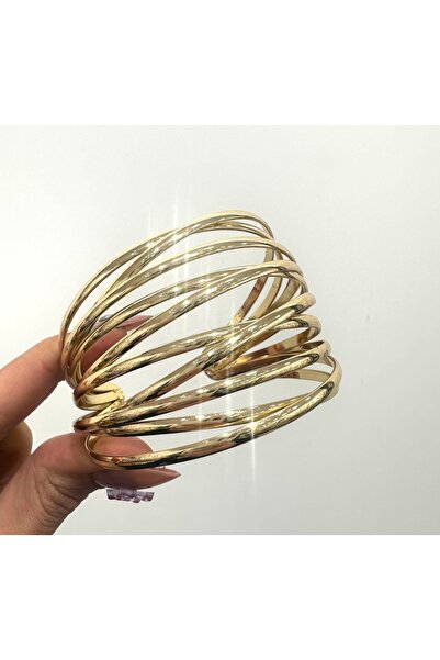 GLOW ACCESSORIES BAE سوار فاخر من الفولاذ الذهبي من سلسلة VIP الخاصة