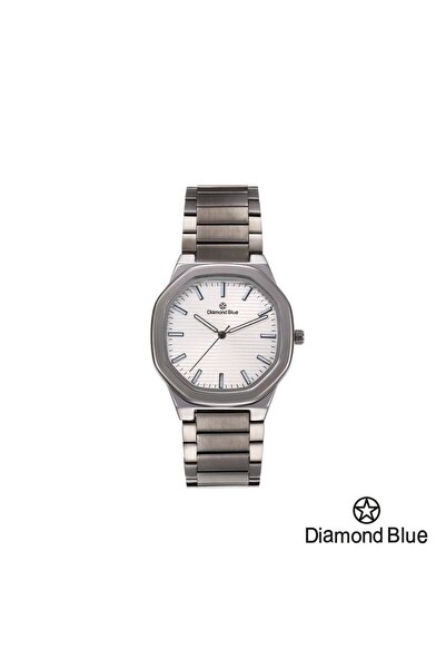 Diamond Blue Diamond Blue men's watch, gray strap and white dial, classic sof...