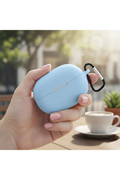 CaseOnn حافظة هواوي فري بادز برو 3 - برو 4 مع حزام، سيليكون غير لامع باللون ا...