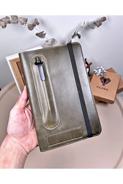 Fil Deri Дневник от естествена кожа с държач за химикалки Premium Diary 2129