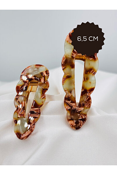 Raha Butik Set de 2 cleme metalice tip Bone, 6,5 cm