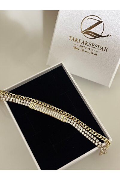 Butik XUping 14k Suyolu ile Birleşik Zincir Bileklik Kadın Çelik Bileklik