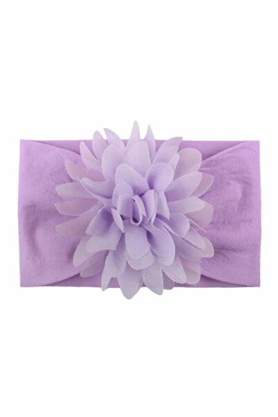 Superbaby Bentita lila lata cu floare aplicata