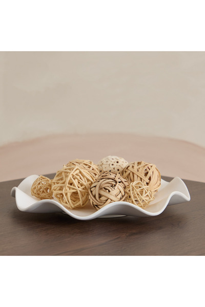 Home Box صينية ديكور سيراميك من سانسا روما - 25.3 × 25.3 × 3.7 سم