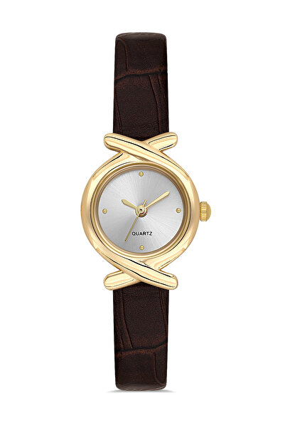 Ticarto Women's Leather Brown Minimalist Wristwatch Tctsn000104S0367
