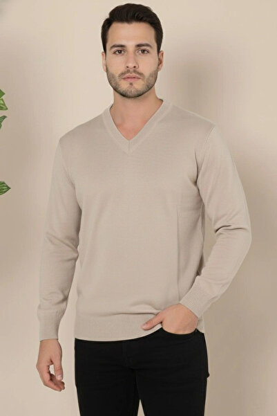 velmorafashion Velmora Premium V-Neck Knitwear Sweater Soft Textured Cotton F...