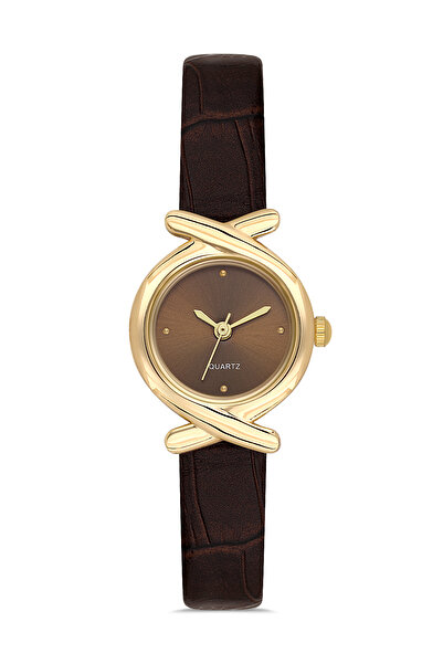Ticarto Women's Brown Dial and Leather Minimalist Wristwatch Tctsn000105S0368