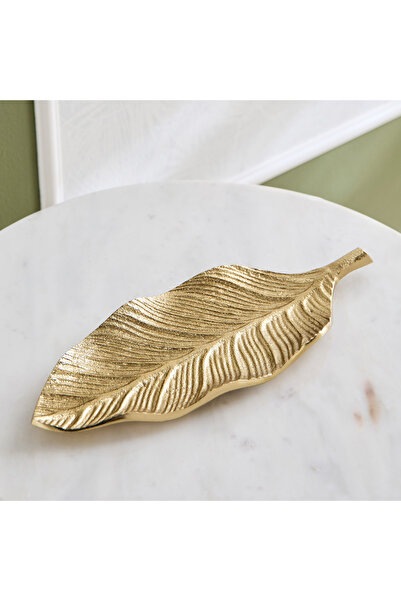 Home Box صينية زخرفية من الألومنيوم على شكل أوراق شجر من إتيرنيتي بلوم - 34 ×...