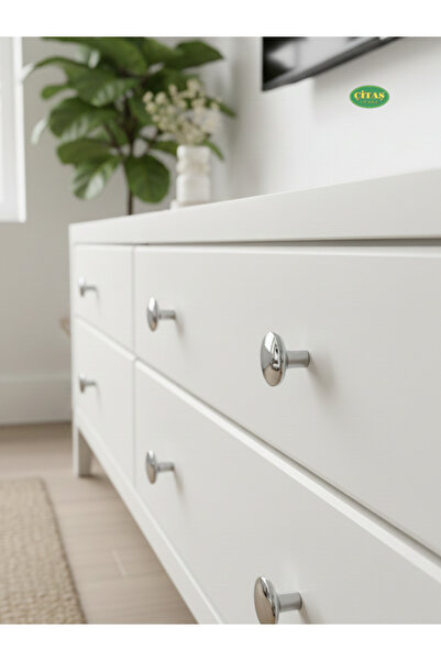 ÇİTAŞ GENİŞ YUVARLAK TEKLİ DOLAP-ÇEKMECE KULBU