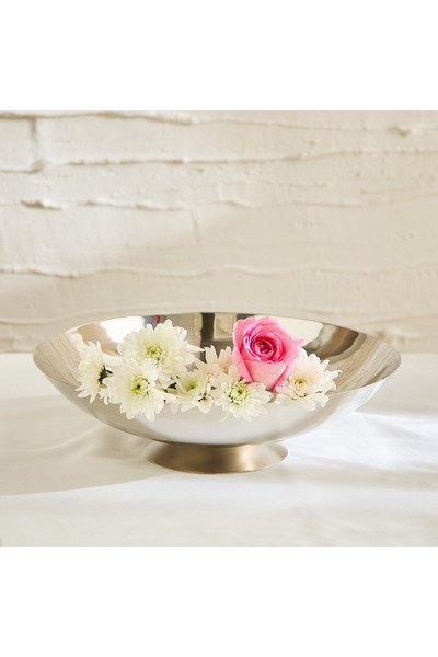 Home Box وعاء زينة مركزي من بليس سامايا مع قاعدة - 30×30×6 سم