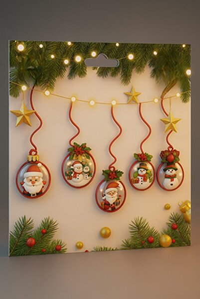 OKAVANGO New year's tree ornament, new year's decorative banner,