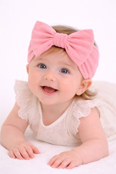 Superbaby Bentita lata, roz, pentru fetite cu fundita