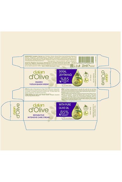 olive Hand and skin cream with olive oil and shea butter extract 20 ml (Original products)