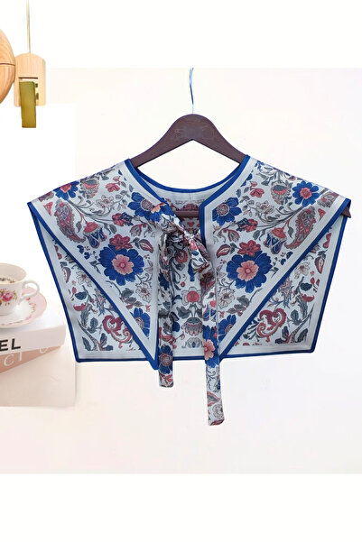 nurfemina Artistic Authentic Patterned Cream & Coral Shoulder Shawl | Royal Paisley Style Luxury Scarf Collar: