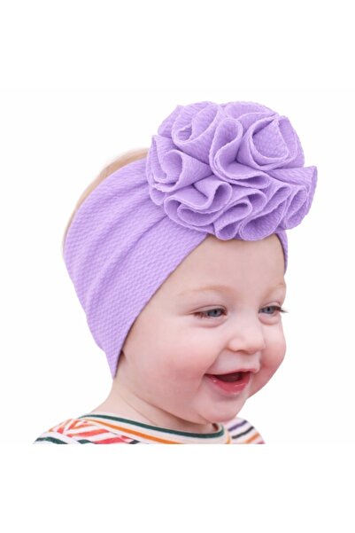 Superbaby Wide lilac headband with flower