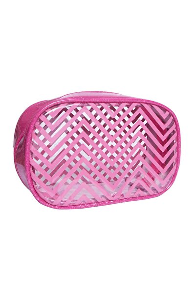 Juene Covor oval din piele lacuită roz geantă sı / Roz / Cu margine lată