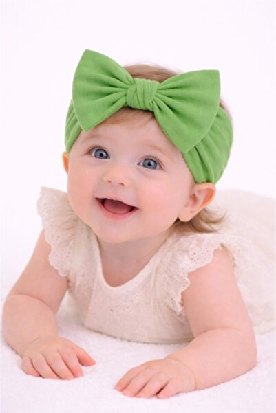 Superbaby Bentita lata, verde, pentru fetite cu fundita