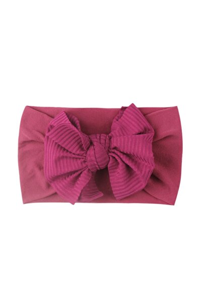 Superbaby Bentita mov lata cu funda striata aplicata