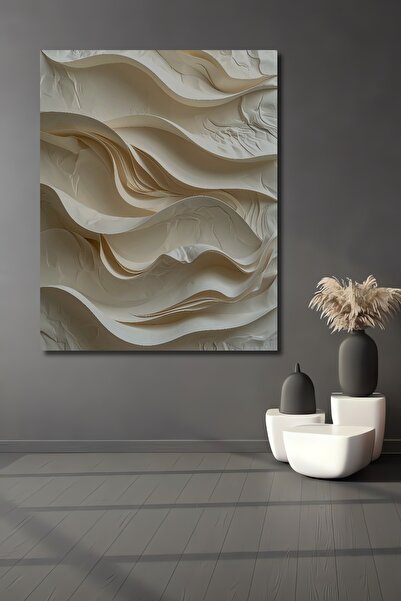 Teona Ahşap Modern Soyut Kağıt Rölyef Sanat Ev,Antre,Salon,Ofis,Mutfak,Yatak ...