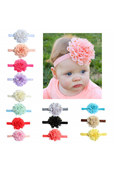 Superbaby Headband for girls - Daisy with gold dots
