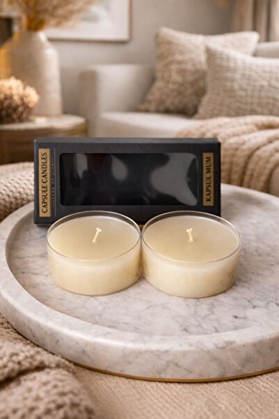 Ada candle Dekoratif Özel Tasarım 2'li Üst Kalite Maxi Tealight Mum Hediyelik...