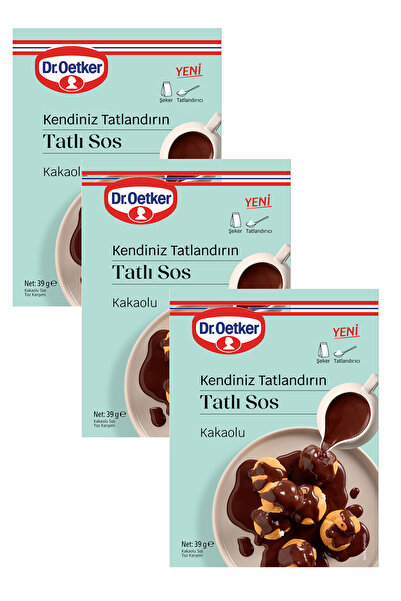Dr. Oetker Dr.Oetker Kendiniz Tatlandırın Tatlı Sos Kakaolu 39 g x 3 Adet
