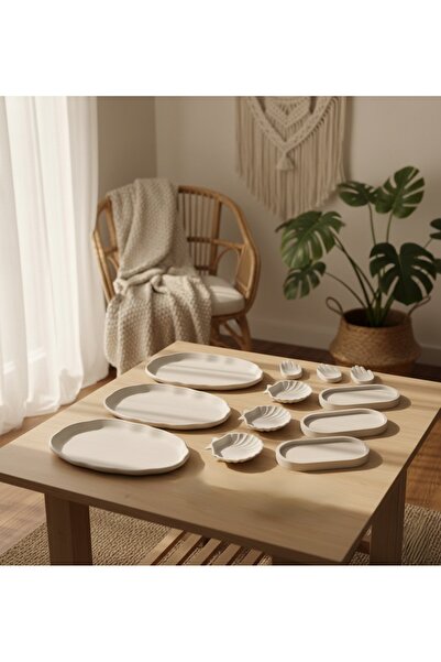 RENKLERLE DANS TASARIM 12 Pieces Bohemian Decorative Display Tray, Jewelry Pl...