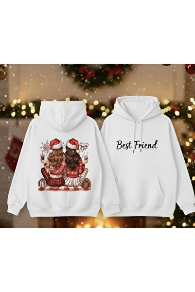 Tiny and Co هوديي بتصميم عيد الميلاد المجيد ورأس السنة الجديدة بغطاء رأس