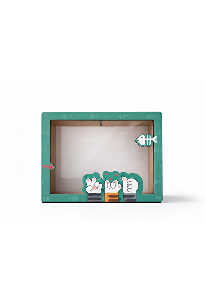 MASKOETİCARET PUȘCĂ DE BĂRBAJĂ DIN LEMN - CU TEMATICĂ DE PISICI