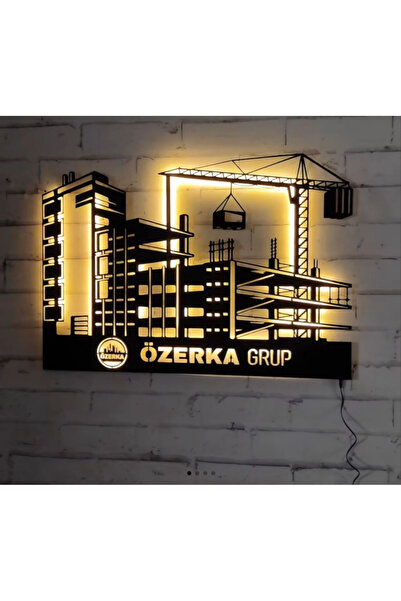 Çağdaş Tasarım Kişiselleştirilebilir İnşaat Ofis Ledli Metal Tablo