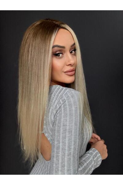 Suzan Peruk Gerçek insan saçı peruk Ombreli Tepe kısmı hava alan yapıya sahip...