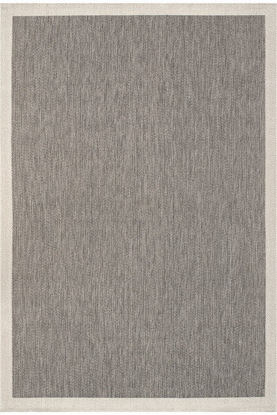 ANUTYA HOME 6652 Gri Krem Sisal Kilim Leke Tutmaz Kolay Temizlenen Kaymaz Pam...
