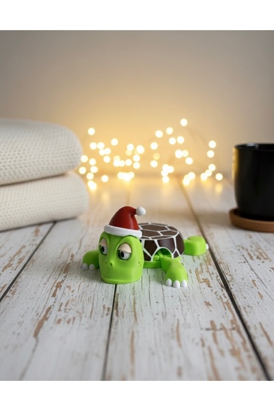 tufu.co Turtle with Christmas Hat Coaster Fun Coaster