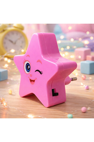 Vargo Lampa de veghe LED, stea roz, 115741