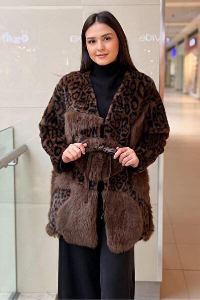 Ghisa Leopard Print Plush Coat