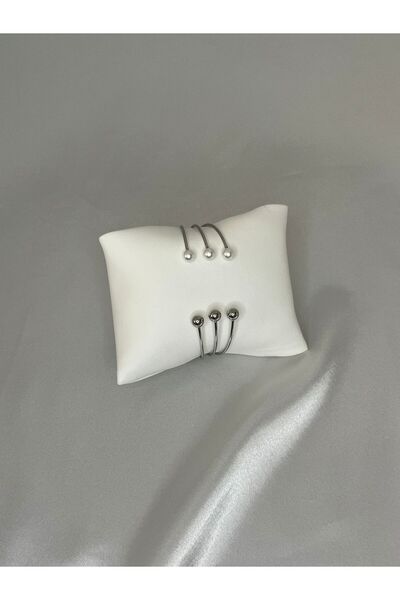 stainles steel Pearl Spiral Model Stylish Women's Handcuffs