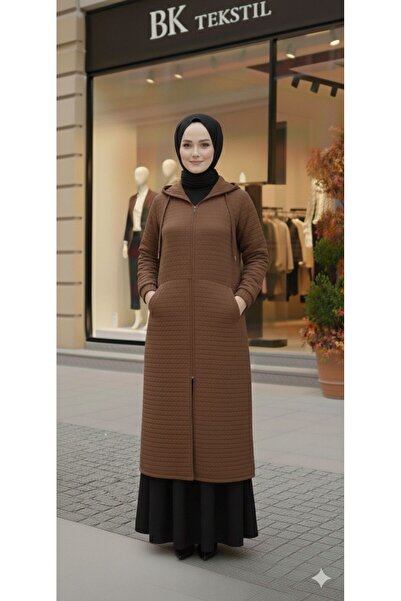 BK TESETTÜR BÜYÜK BEDEN Fermuarlı KAPÜŞONLI KAP