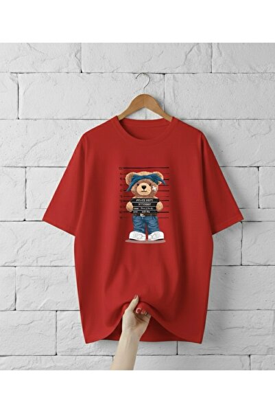 Infire clothing تي شيرت قصة فضفاضة مطبوع مصنوع من القطن بنسبة 100% للجنسين