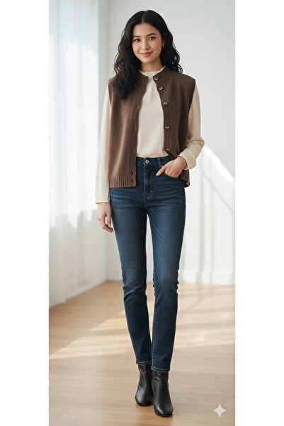 MARIQUITA DÜĞMELİ SIFIR KOL YELEK