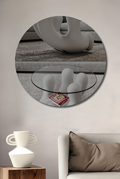 Teona Ahşap Μεγάλο Λευκό Ξύλινο Διακοσμητικό Πίνακα Μοντέρνας Τέχνης