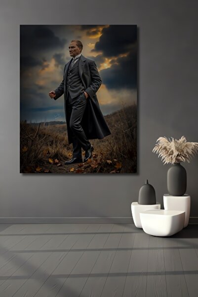 Teona Ahşap Μεγάλος ηγέτης Μουστάφα Κεμάλ Ατατούρκ, ξύλινο διακοσμητικό τραπέ...