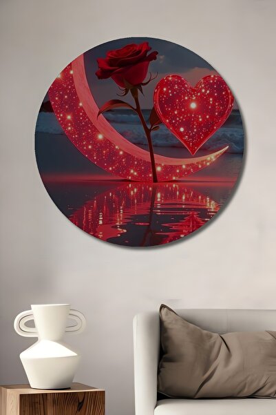 Teona Ahşap Tablou decorativ din lemn cu aspect de pictură în ulei, cu tranda...