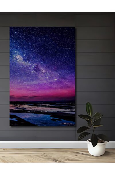 Teona Ahşap Pictură decorativă din lemn cu aspect de acuarelă, cu un peisaj f...