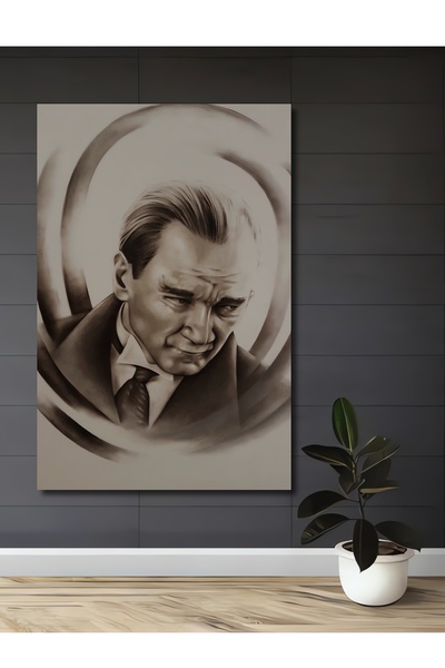 Teona Ahşap Εικονογράφηση τέχνης με όψη καρακάλιμπαλ στυλ Μουσταφά Κεμάλ Ατατ...