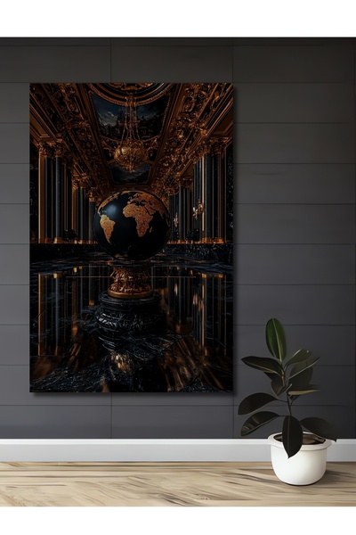 Teona Ahşap Masă decorativă din lemn cu tematică artistică din Epoca de Aur