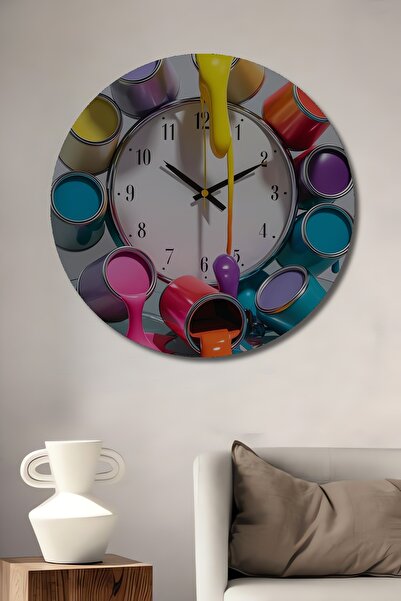 Teona Ahşap Boyama Sanma Art Time - Tablou decorativ modern din lemn