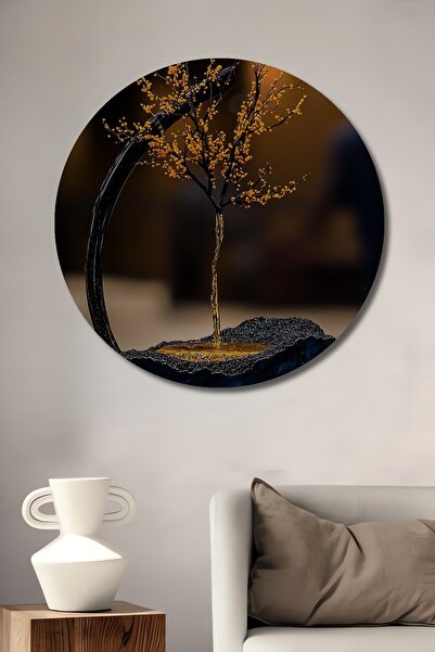 Teona Ahşap Arborele cu picături de aur Artă abstractă modernă Pictură decora...