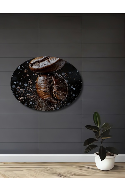 Teona Ahşap Tablou decorativ din lemn cu aspect de pictură în ulei, cu exploz...