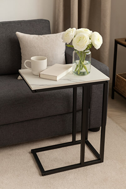 SADANHOME Side table, modern coffee table for living room and bedroom 58x30x4...